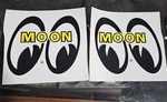 Pair Of Mooneyes 7" Vinyl Stickers Decal Hot Rod Drag Racing Vtg Auto Scta. Fixed Price $14.99.