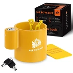 Metoware 5TH Wheel King Pin Lock W/ Warning Tag For Rvs, Semi Trailers Yellow. Fixed Price $30.66.