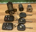 99-02 Jaguar S-type X202 Ignition Door Trunk Tumbler Lock & 3 Keys Genuine Set. Fixed Price $194.70.