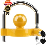Metoware Trailer Coupler Lock Universal Adjustable Heavy-duty 1 Pack, Yellow. Fixed Price $18.99.