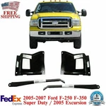 Front Bumper Outer Brackets + Mount Plates 05-07 Ford F-250 F-350 Super Duty. Fixed Price $97.48.