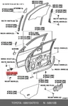 Genuine Oe Check Assy, Front Door, Right, 6861047010 For Toyota 68610-47010. Fixed Price $89.51.