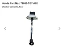 (1) Bnib Oem 16-21 Honda Rear Door Checker Assembly 72880-TG7-A02. Fixed Price $19.95.