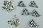Interior/exterior Chrome Screw Kit! For Amc Jeep Wrangler American Motor Co. Etc. Fixed Price $38.00.