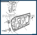 Ford F150 Front Door Left Lh Upper Striker 5L3Z-18265A04-A. Fixed Price $99.87.