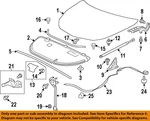Gm Oem 09-17 Acadia Limited Hood Components-release Cable 23177207. Fixed Price $61.30.