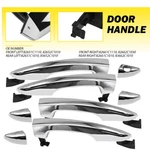 4PCS For 2015-2019 Hyundai Sonata Door Handle Chrome Exterior Outside Kit Set Ew. Fixed Price $66.49.