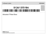 Genuine Bmw Actuator F Rear Door 51-26-1-373-184 New. Fixed Price $155.52.
