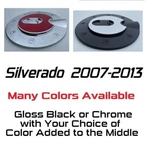 Custom Black Chrome Gas Door Cover 2007-2013 Chevy Silverado You Pick Clr. Fixed Price $75.00.