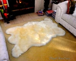 4 X 6' Polar Bear Rug Furry Area White 003. Fixed Price $129.00.
