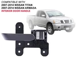 Interior Door Handle For 07 - 14 Titan Armada Front Rear Passenger 80670ZW00A. Fixed Price $44.95.