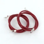 Ami Universal Hood Pins Cables Lanyards 24" Vinyl Coated - Red Pair. Fixed Price $25.00.