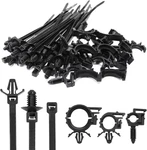 Yugtcen 45PCS Push Mount Cable Zip Tie With Car Wire Loom Routing Clips Assortme. Fixed Price $17.95.