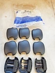 Lot Of 9 New Genuine Gm 22607107 Shoulder Belt Guide Bracket Outer Cover Black. Fixed Price $12.00.