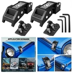 2X Aluminum Hood Latches Catch Compatible With Jeep Wrangler Jku 2007-2018. Fixed Price $27.29.