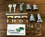 Complete Locks Set Gm Key Doors Trunk Ignition+glove Box 62-64 Chevy Ii Nova. Fixed Price $64.95.