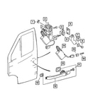 Genuine Mopar Front Door Latch Left 5104337AA. Fixed Price $72.24.