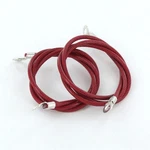 All Sales Universal Hood Pins Cables Lanyards 24" Vinyl Coated - Red Pair. Fixed Price $24.99.