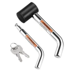Czc Auto Hitch Receiver Lock, Right Angle 1/2" And 5/8" Pins, Chromed. Fixed Price $27.49.